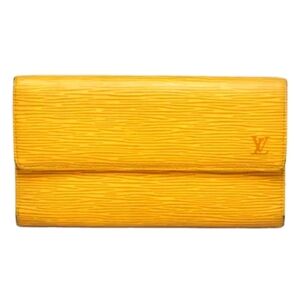 Louis Vuitton Yellow Epi Portefeuille Tresor Leather Trifold Wallet ( GREAT COND